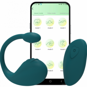 Vibračné vajíčko Mia App s diaľkovým ovládaním a mobilnou aplikáciou + darček Toybag Vibračné vajíčka s ovládaním cez mobil Darček k nákupu a doprava zadarmo k tomu