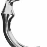Obojstranné kovové dildo Ribbed Wand (22 cm) Obojstranné dildá Pre ženy