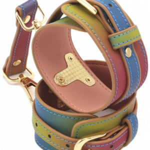 Dúhové koženkové putá na nohy Rainbow Fantasy Erotické putá Pre páry