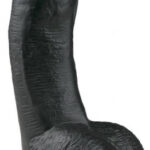 Realistické dildo s prísavkou a semenníkmi Darknite (15 cm) Realistické dildá Pre páry