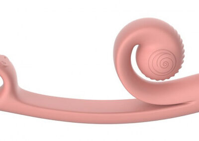 Silikónový vibrátor Snail Vibe Curve s výbežkom na klitoris (24 cm) Vibrátory s výbežkom na klitoris Pre ženy