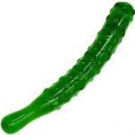 Sklenené dildo Mr. Cucumber (20 cm) Sklenené dildá Ružový Ostrov lásky