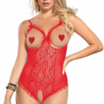 Čipkované body Teddy