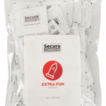 Secura Extra Fun - vrúbkované kondómy (100 ks) Kondómy s vrúbkami a výstupkami Pre páry