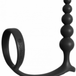 Silikónové análne guličky s erekčným krúžkom AssGasm (12 cm) Análne guľôčky Pre mužov