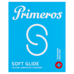 Primeros Soft Glide – extra lubrikované kondómy (3 ks) Kondómy pre páry Pre páry