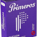 Primeros Passion – vrúbkované kondómy (3 ks) Kondómy s vrúbkami a výstupkami Pre páry