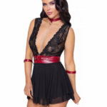 Čierna košieľka Romantic Bondage