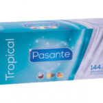 Pasante Tropical – ochutené latexové kondómy (144 ks) Veľké balenia kondómov Pre páry