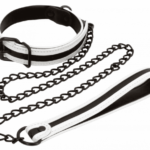 Čiernobiely svietiaci obojok s vodítkom Rule of Obedience Obojky a vodidlá Pre páry