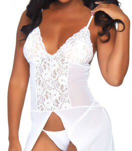 Biele maxišaty Aurora Erotické šaty