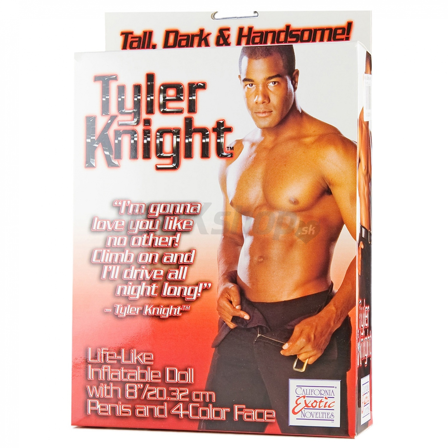 tyler-knight-nafukovaci-panak-s-penisom-cernoch California Exotic Tyler Knight nafukovací panák – Obrázok 1