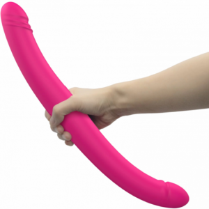 Vibračné obojstranné dildo Orgasmic Double Do (45 cm) + darček Lubrikačný gél Natural 15 ml Obojstranné dildá Pre páry
