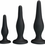 Súprava silikónových análnych kolíkov Anal Kit (3 ks) Súpravy análnych pomôcok Pre páry