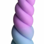 Silikónové dildo s prísavkou Mystique Unicorn (21 cm) + darček Natural gél 15 ml Dilda s prísavkou Pre ženy