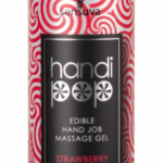 Masturbačný masážny gél HandiPop Strawberry (125 ml) Jedlé masážne oleje Pre páry