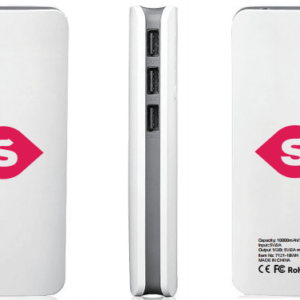 Merch – slonia powerbanka 10 000 mAh Powerbanky Ružový Ostrov lásky