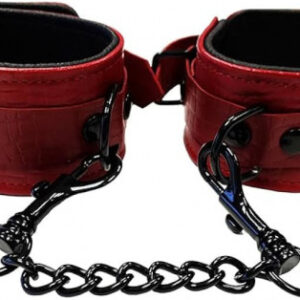 Kožené putá na nohy Burgundy Anaconda Erotické putá Pre páry