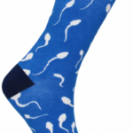 Vtipné ponožky s motívom spermií