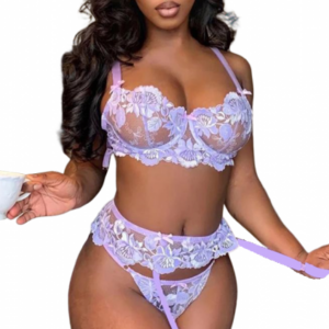 Podväzkový komplet Violet Sunset