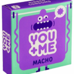 You Me MACHO - vrúbkované kondómy (3 ks) Kondómy s vrúbkami a výstupkami Pre páry