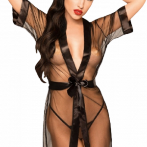 Penthouse Midnight Mirage Black – Priesvitný Tylový Župan