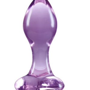 Crystal - Heart - Purple Análne kolíky Vibračné kolíky a ďalšie