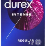 Durex Intense Orgasmic – vrúbkované kondómy (10 ks) Kondómy s vrúbkami a výstupkami Pre páry