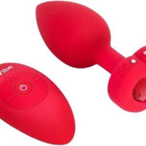 B-Vibe vibračný análny kolík Heart M/L s diaľkovým ovládaním (10