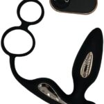 Vibračný análny kolík Loop s erekčným krúžkom a diaľkovým ovládaním Análne kolíky Vianočné Bestsellery