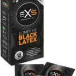 EXS Blatex – čierne kondómy (12 ks) Farebné kondómy Pre mužov