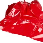 Červené PVC prestieradlo Dirty Mind (203 × 226 cm) Erotický nábytok Pre páry