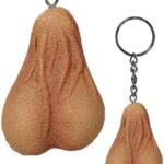 Prívesok na kľúče Funny Testicle (6 cm) Žartovné erotické predmety Pre ženy