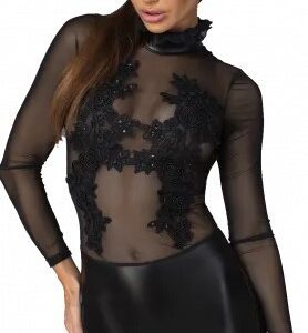 Čierne šaty Sensual Dominatrix