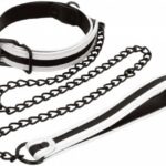 Čiernobiely svietiaci obojok s vodítkom Rule of Obedience Obojky a vodidlá Pre páry