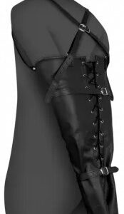 Vak na spútanie rúk Lace-up Full Sleeve Arm Restraint Erotické putá Pre páry