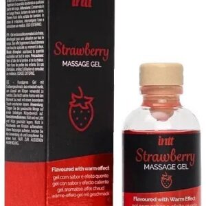 Zbozkávateľný masážny gél Strawberry (30 ml) Zbozkávateľná kozmetika Pre páry