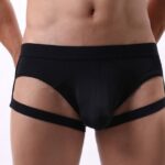 Čierne slipy s opaskami Oliveres