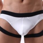 Biele slipy s opaskami Oliveres