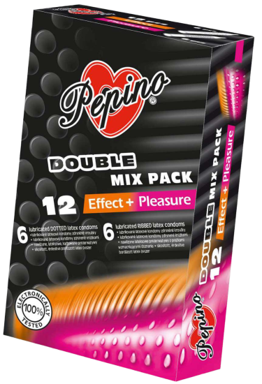 PEPINO Double Mix dráždivé kondómy 12 ks PEPINO Double Mix dráždivé kondómy 12 ks Kondómy Kondómy