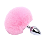 Bunny Tail Pink Análne kolíky Vibračné kolíky a ďalšie