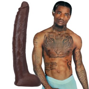 Damion Dayski - Realistic ULTRASKYN Dildo - 12" / 30 cm - Chocolate Dilda Dilda