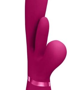 Kura - Thrusting G-Spot Vibrator with Flapping Tongue and Pulse Wave Stimulator - Pink Vibrátory Vibrátory