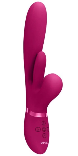 Kura - Thrusting G-Spot Vibrator with Flapping Tongue and Pulse Wave Stimulator - Pink Kura - Thrusting G-Spot Vibrator with Flapping Tongue and Pulse Wave Stimulator - Pink Vibrátory Vibrátory