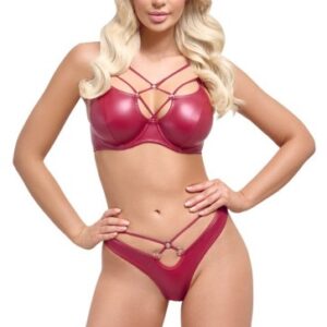 Cottelli Wet Look Set 2214237 85B/L Erotický komplet Erotická bielizeň