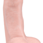 Easytoys dildo s prísavkou a semenníkmi 15cm Dilda Pre ženy