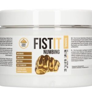 FIST IT Numbing Jar 500 ml Lubrikačné gély a oleje na vodnej báze Kozmetika a starostlivosť o telo