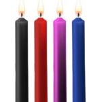 Teasing Wax Candles - 4 Pieces - Multicolor BDSM doplnky Ostatné | Fetiš/Kink