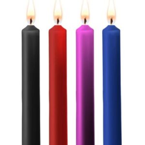 Teasing Wax Candles - 4 Pieces - Multicolor BDSM doplnky Ostatné | Fetiš/Kink