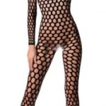 Passion Bodystocking BS077 Black Catsuity a erotické overaly Erotická bielizeň